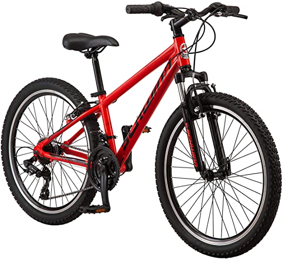 Schwinn High Timber Youth and Adult Mountain Bike, Aluminum and Steel Frame Options,  7-21 Speeds Options, 24-29-Inch Wheels, Multiple Colors
