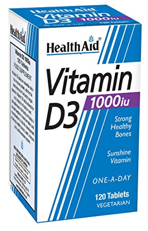 HealthAid Vitamin D3 1000iu Tablet Pack of 120