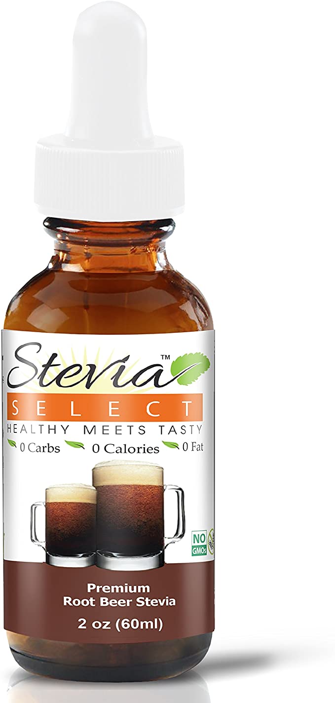 Liquid Stevia-Stevia Select Root Beer 2 oz Stevia Drops from The Sweet Leaf-Sugar Free Stevia Flavor-Perfect for Any Weight Loss Diet-Amazing Taste!