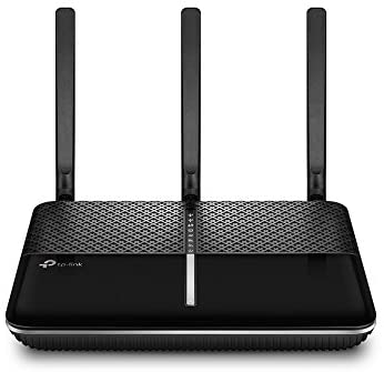 TP-Link Archer C2300 Dual Band Wireless MU-MIMO (Gigabit WiFi Router 1625Mbit/s (5GHz)   600Mbit/s (2.4 GHz), 4 Gigabit LAN Ports, 1 USB 3.0 Port, Print/Media/FTP/VPN Server) Black