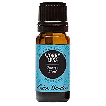 Edens Garden Worry Less 10 ml 100% Pure Therapeutic Grade GC/MS Tested (Vetiver, Lavender, Ylang Ylang, Frankincense, Clary Sage, Sweet Marjoram, Cistus, Spearmint)