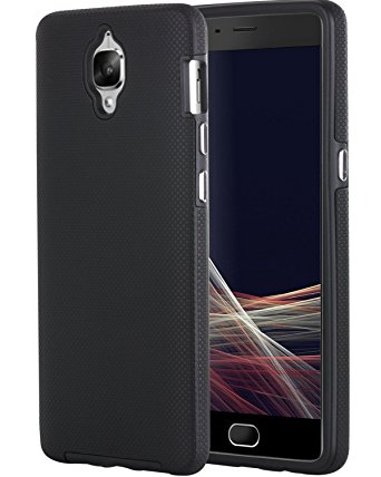 OnePlus 3 Case, BENTOBEN Hybrid Dual Layered Rugged Durable Impact Resistant Shockproof Cases Cover for OnePlus 3 / OnePlus THREE, Black