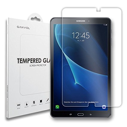 Ganvol Samsung Galaxy Tab A 10.1 2016 Tempered Glass Screen Protector in Luxurious Packing for Tab A (2016) T580 25.54 cm (10.1 inch) Wi-Fi / Tab A6 T580N / T585N / T581 / T585 / SM-T580NZKABTU