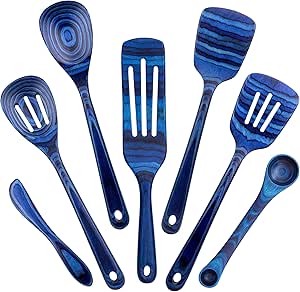 Baltique Malta Collection 7 Piece Cooking Utensil Set, Safe for Nonstick