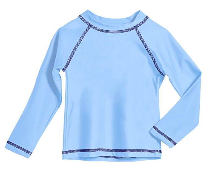 City Threads Baby Rash Guard in long and short sleeves with SPF50  Made in USA