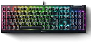 Razer BlackWidow V4 X, Teclado gaming con Razer Chroma RGB (Switches mecánicos amarillos , 6 teclas macro dedicadas de ABS de doble inyección) ES-Layout, Negro