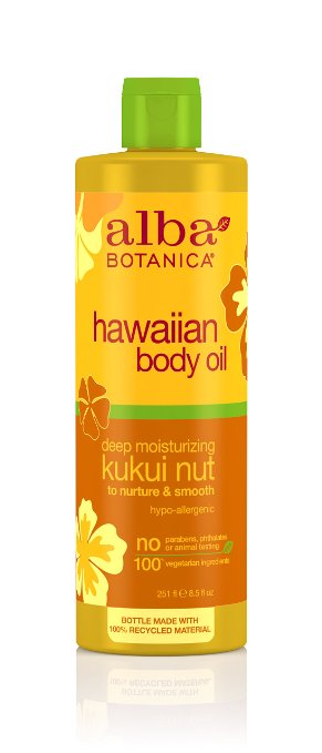 Alba Botanica Hawaiian, Kukui Nut Body Oil, 8.5 Ounce