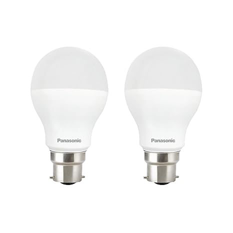 Panasonic 9W LED Bulb | LED Bulb 9 watt with B22 Base | 4kV Surge Protection 9 Watt Bulb (Cool Day Light, Pack of 2)