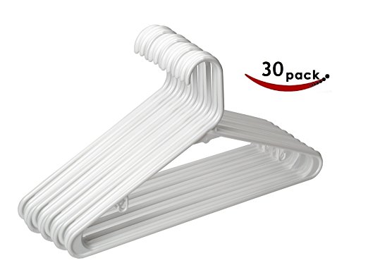 1InTheHome Standard Plastic Hangers, hanger (30 Pack)