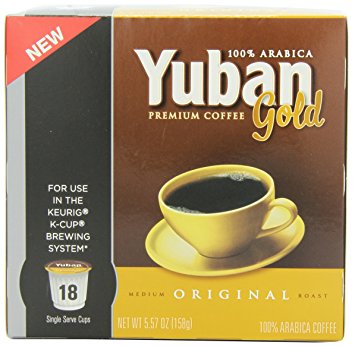 Yuban Gold Original Coffee, Medium Roast, K-CUP Pods, 18 count