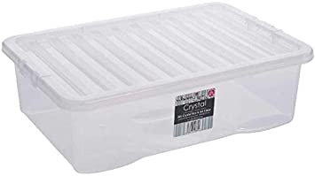 Wham Plastic Storage Boxes - Pack Of 5 (32 Litre)