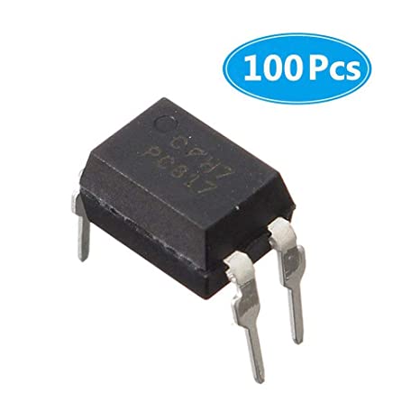 (Pack of 100 Pieces) MCIGICM pc817 optocoupler Optoisolator Transistor Output 5000Vrms 1 Channel 4-DIP