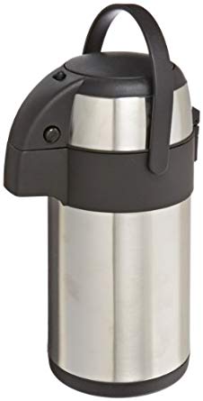 Genuine Joe GJO11960 Stainless Steel High Capacity Vacuum Airpot with Removable Lid, 2.5L Capacity