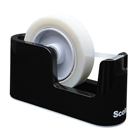 Scotch Deluxe Tape Dispenser, Black (C24)