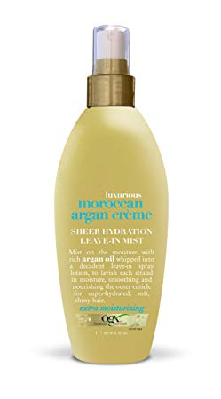 OGX Leave-In Mist, Luxurious Moroccan Argan Sheer Hydration, 6oz