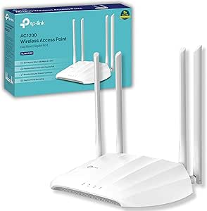 TP-Link Dual Band AX1800 Gigabit Wi-Fi 6 Access Point, Supports Passive PoE, Supports Access Point, Range Extender, Multi-SSID, and Client modes, Boosted Coverage (TL-WA1801) (Package may vary)