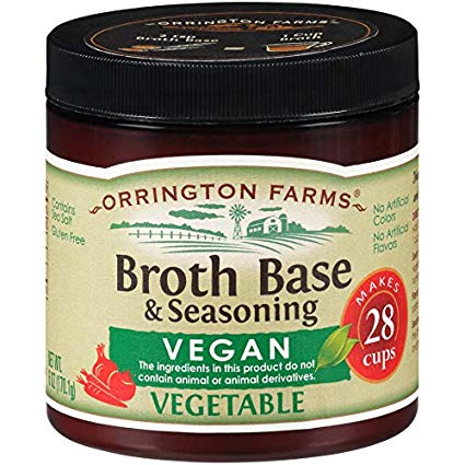 Orrington Farms - Vegan Vegetable Broth Base, 6 oz. (Pack of 6)
