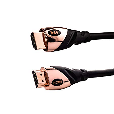 Monster HDMI Cable 4k Ultra HD 4ft with Ethernet - 60/120 Hz Refresh Speed - 21Gbps High Definition 1080p Video - Corrosion-Resistant 24k Gold Contacts