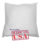 Mybecca - 18 X 18 Sham Stuffer Square Hypoallergenic Pillow Form Insert Polyester Standard  White First Quality Made in USA