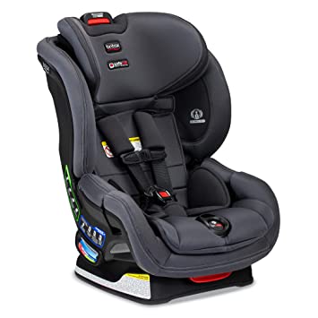 Britax Boulevard ClickTight Convertible Car Seat | 2 Layer Impact Protection - Rear & Forward Facing - 5 to 65 Pounds, Cool Flow Moisture Wicking Fabric, Cool N Dry Charcoal [Amazon Exclusive]