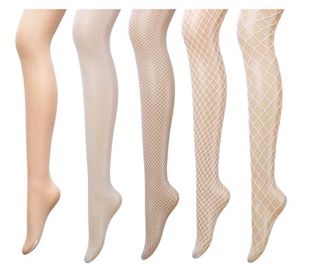 Nude Rhinestone Fishnet Tights Nylon Stockings Pattern Tights Pantyhose Plus Size For Women 6 Pack