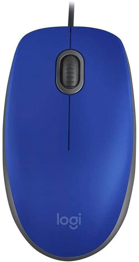 Logitech 910-005491 M110 USB Silent Wired Mouse44; Blue