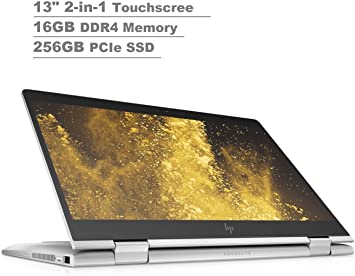 2020 HP ELITEBOOK X360 830 G6 2-in-1 13.3" IPS Touchscreen FHD (1920x1080) Business Laptop (Intel Quad Core i5-8265U, 16GB RAM, 256GB PCIe SSD) Backlit, Fingeprint, Wi-Fi 6, Thunderbolt, Win 10 Pro