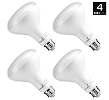 Hyperikon BR30 LED Flood light Bulb, Dimmable, 9W (65W Equivalent), 4000K (Daylight Glow), Wide bulb for Indoor and Outdoor, Recessed pot light fixtures, Medium base (E26), UL & ENERGY STAR (4 pack)