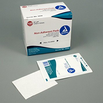 PAD NON-ADHERENT 3X4 STERILE 100