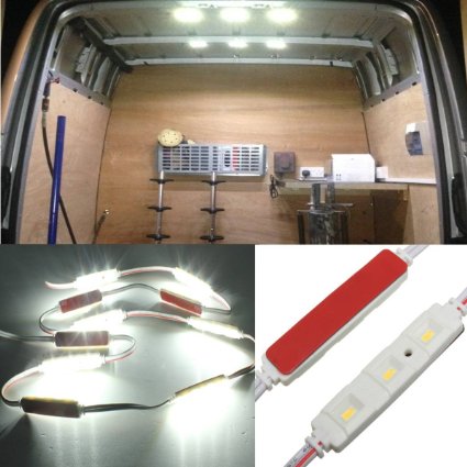 AUDEW 30 LED Interior White Light Kit For LWB Van Lorries Sprinter Ducato Transit VW