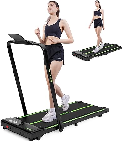 SupeRun 3 in 1 Folding Treadmills for Home Office Easy to Store, 3.0HP Powerful and Quiet Under Desk Treadmill with 300LBs Capacity, Larger Walking Pad with Adjustable Armrest Safer and Comfort