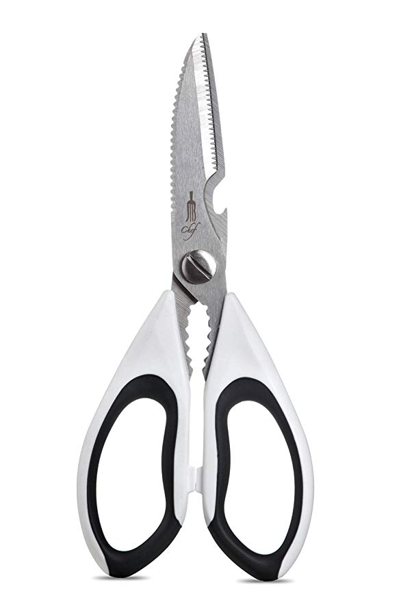 JB Chef Ultra Sharp Kitchen Scissors | Herb Scissors & Heavy Duty Kitchen Shears for Chicken, Meat, Poultry, Fish, Nuts & More | Dishwasher Safe and Cooking Scissors With Guarantee
