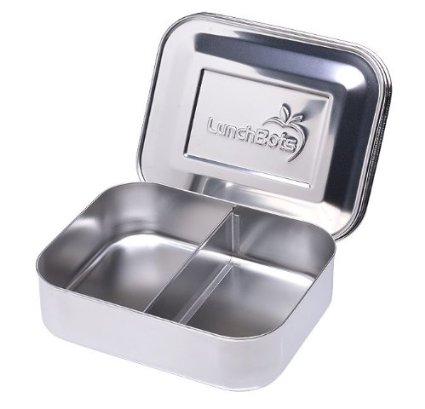 LunchBots Duo Stainless Steel Food Container, Stainless Steel
