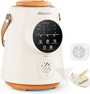 Maxcio Humidificateur d'Air chambre de bébé, 2.5L Cool Mist Top-Fill Humidifier, 25H Humidificateur Écran tactile extra large avec Poignée de Transport, 23dB Silencieux, 7 Color Light, Diffuseur