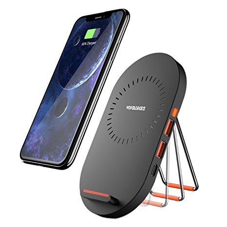 Fast Wireless Charger Pad, Wofalodata 10W Quick Wireless Charging Mat for Samsung S9/S9 Plus/S7/S7 Edge/S8/S8 Plus/ Note 8 and All Qi-Enabled Devices