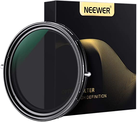 Neewer 67mm Variable Fader ND2-ND32 ND Filter and CPL Circular Polarizing Filter 2 in 1 for 67mm Thread Camera Lens   No Black Cross   Multilayer Coating   Oil Resistance