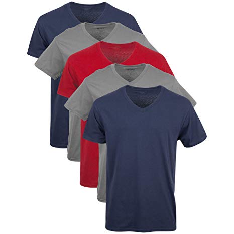 Gildan Men's Assorted V-Neck T-Shirts Multipack