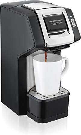 Hamilton Beach 49979C FlexBrew Single-Serve Plus Coffee Maker, Black & Stainless