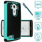 LG G4 Case Style4U LG G4 Dual Layer Hybrid Armor Protective Case Cover for LG G4 with 1 Style4U Stylus Teal