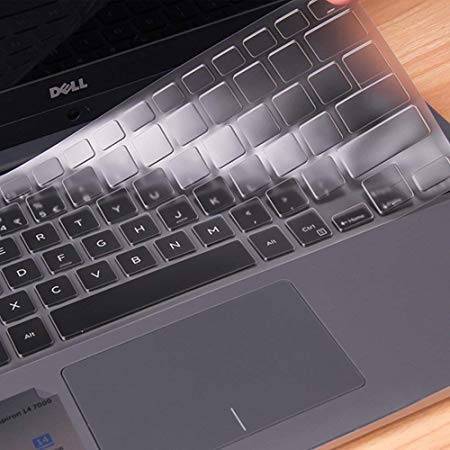 imComor Ultra Thin Clear Keyboard Cover Compatible Dell Inspiron 13 5000 13.3" i5378 5379 & Dell Inspiron 13 7370 7373 7368 7378 & 15.6" Dell Inspiron 15 5578 5579 7570 7573 7579(No Numeric Keypad)