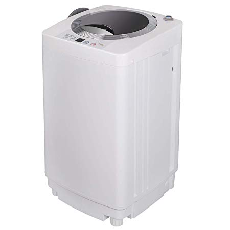 ZENY Portable Compact Full-Automatic Washing Machine 1.6 Cu.ft Laundry Washer Spin with Drain Pump and 6.56FT Drain Pipe,Compact and Perfect for Small spaces