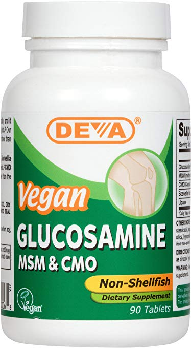 Deva Nutrition Glucosamine MSM/CMO Tablet, 90 Count