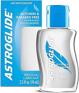 Astroglide Glycerin & Paraben Free Lubricant Liquid, Water Based Personal Lubricant, 2.5 oz.