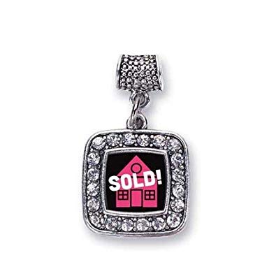Real Estate Realtor House Selling Charm Fits Pandora Bracelets & Compatible with Most Major Brands such as Chamilia, Murano, Troll, Biagi and other European Bracelets