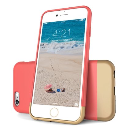 Flexion Euphoria Series Scratch Proof Soft Interior Hard Case for iPhone 6 (4.7-Inch) -  Rose/Gold
