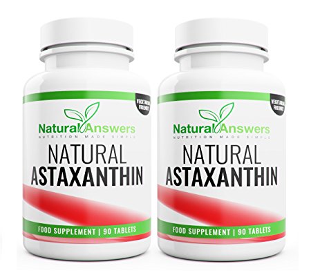 Natural Answers Astaxanthin Antioxidant Supplement Duo 15mg (Max Strength) 180 Vegetarian Friendly Capsules Naturally-Occurring Carotenoid Anti-Aging, Anti-Inflammatory, Immune Boosting 6 Month Supply