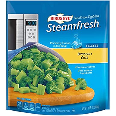 Birds Eye Steamfresh Premium Selects Frozen Broccoli Cuts, Keto Friendly, 10.8 ounce steamable bag