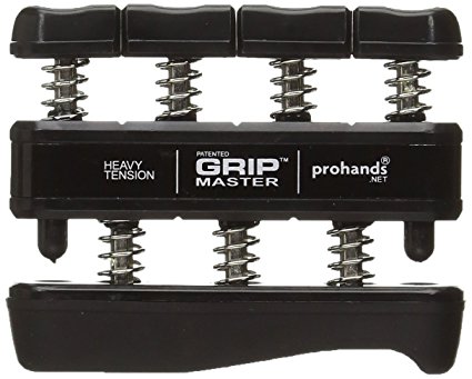 ProHands Gripmaster Heavy Tension Hand and Finger Exerciser - Black, 9 Pounds