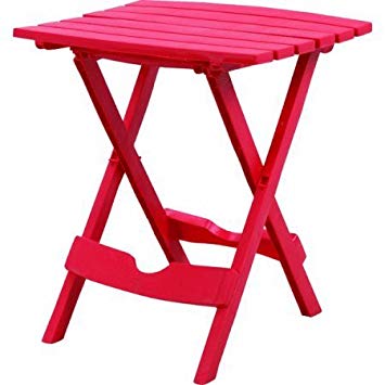 Adams Manufacturing Quik-Fold Side Table Cherry Red, Pack of 1