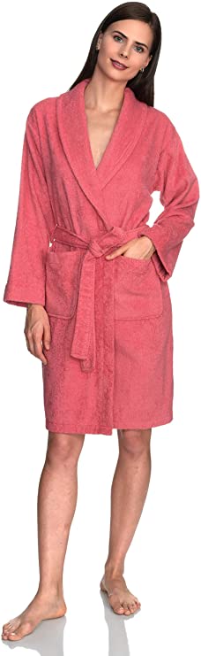 TowelSelections Women's Robe, Turkish Cotton Short Terry Bathrobe Made in Turkey